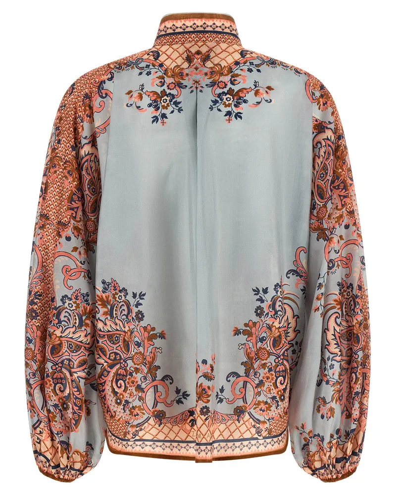 Zimmermann Aster Blouse — Blue Blue