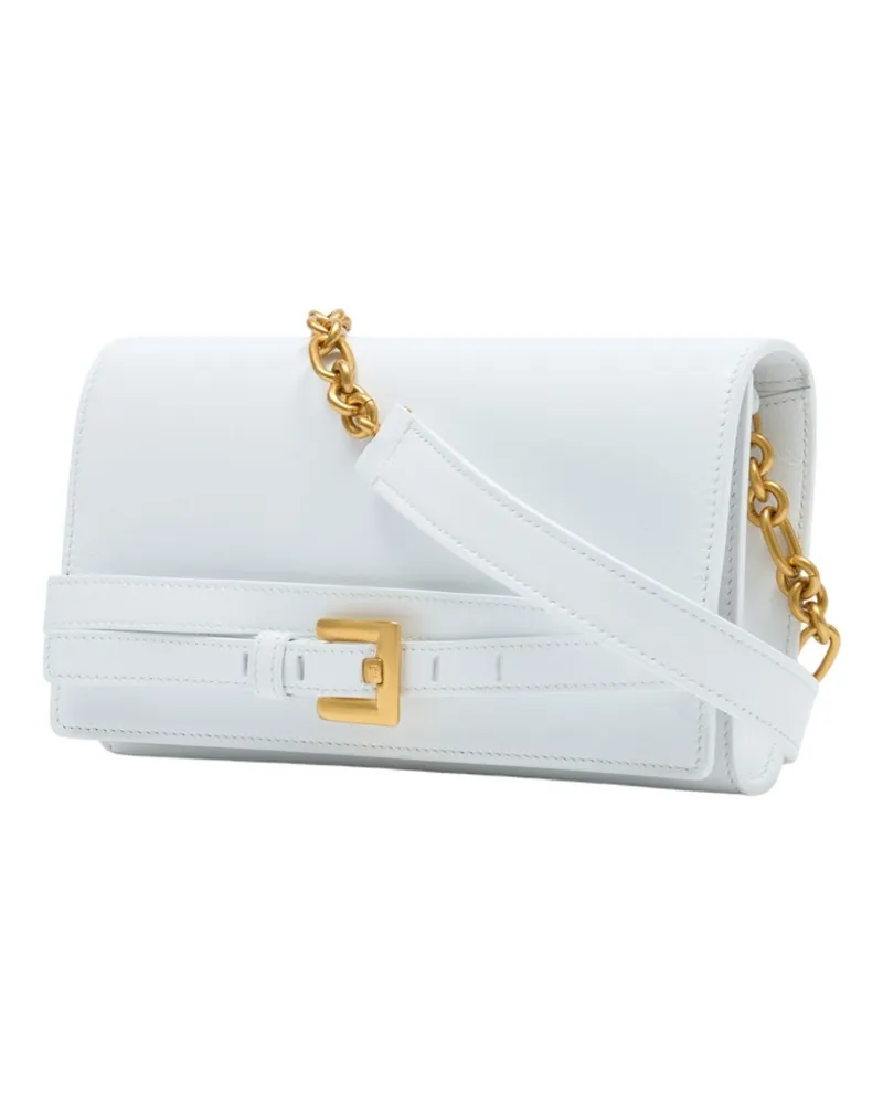 Balmain Women's Shuffle Wallet On Chain -  Leather White Calfskin Bags Wallets-On-Chain White