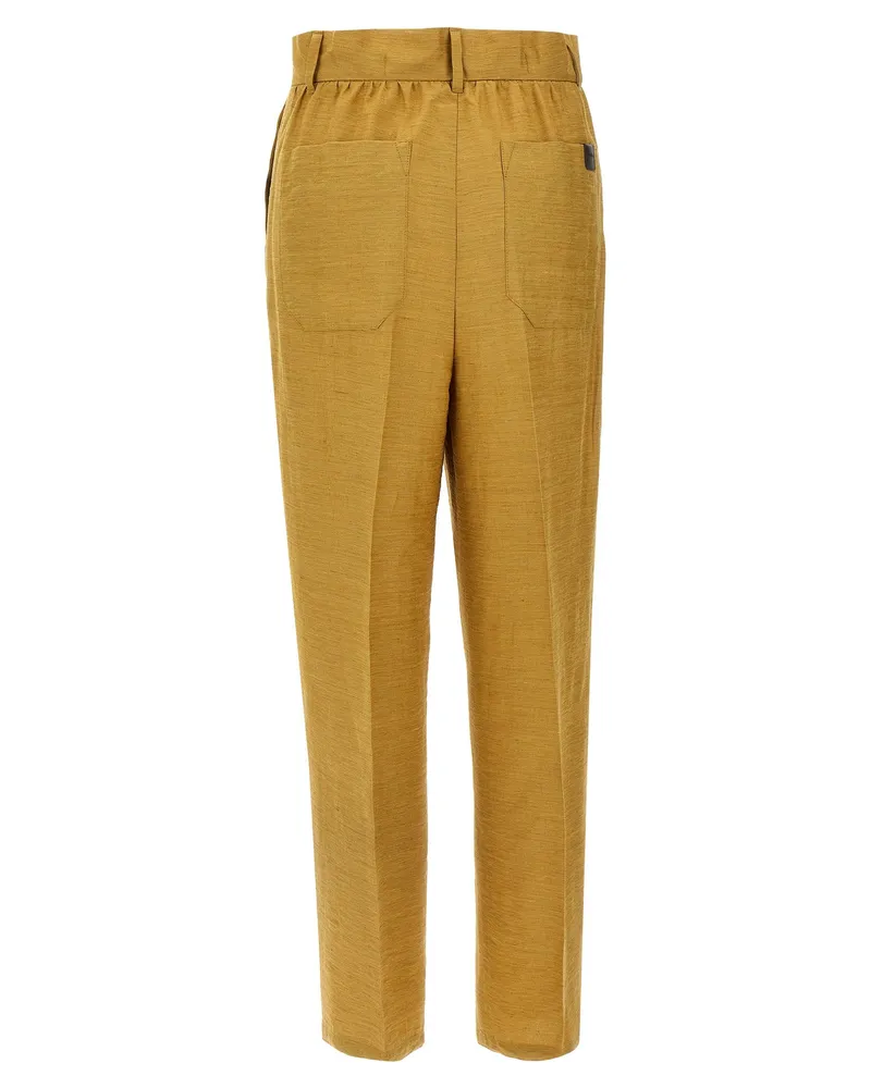 Max Mara Efedra Trousers — Gold Gold