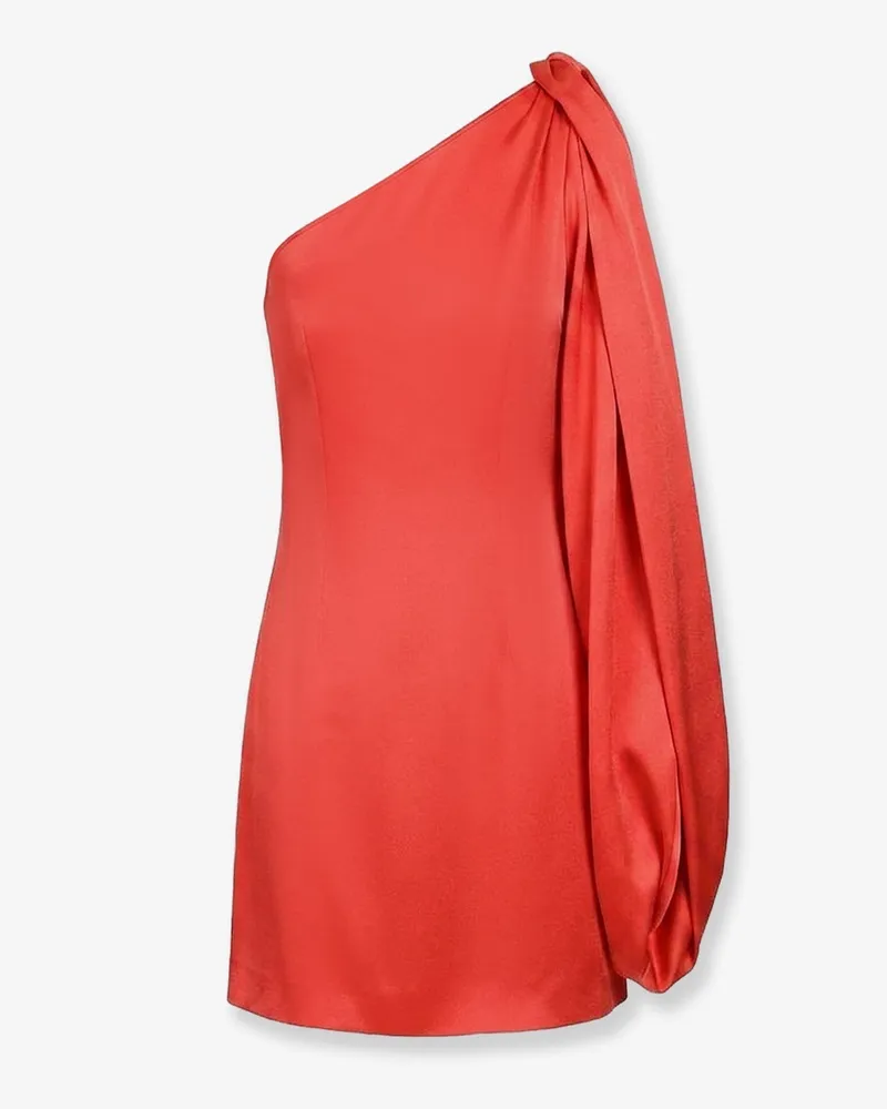 Stella McCartney Women's Mini Satin Dress Red Acetate Red