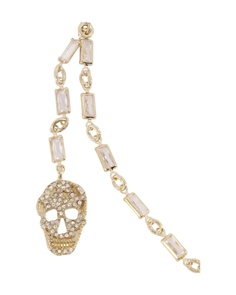 Alexander McQueen Women's Pave Skull Bracelet Metal Gold Jewelry-Watches Bracelets Gold