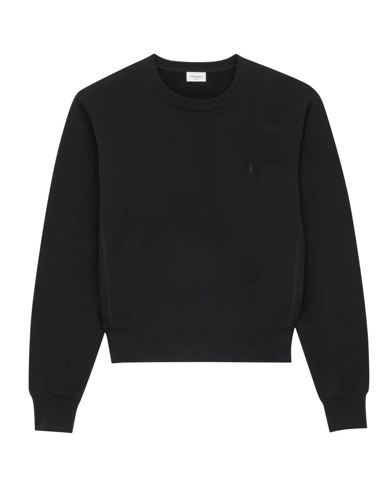 Saint Laurent Cassandra Sweatshirt — Black Black