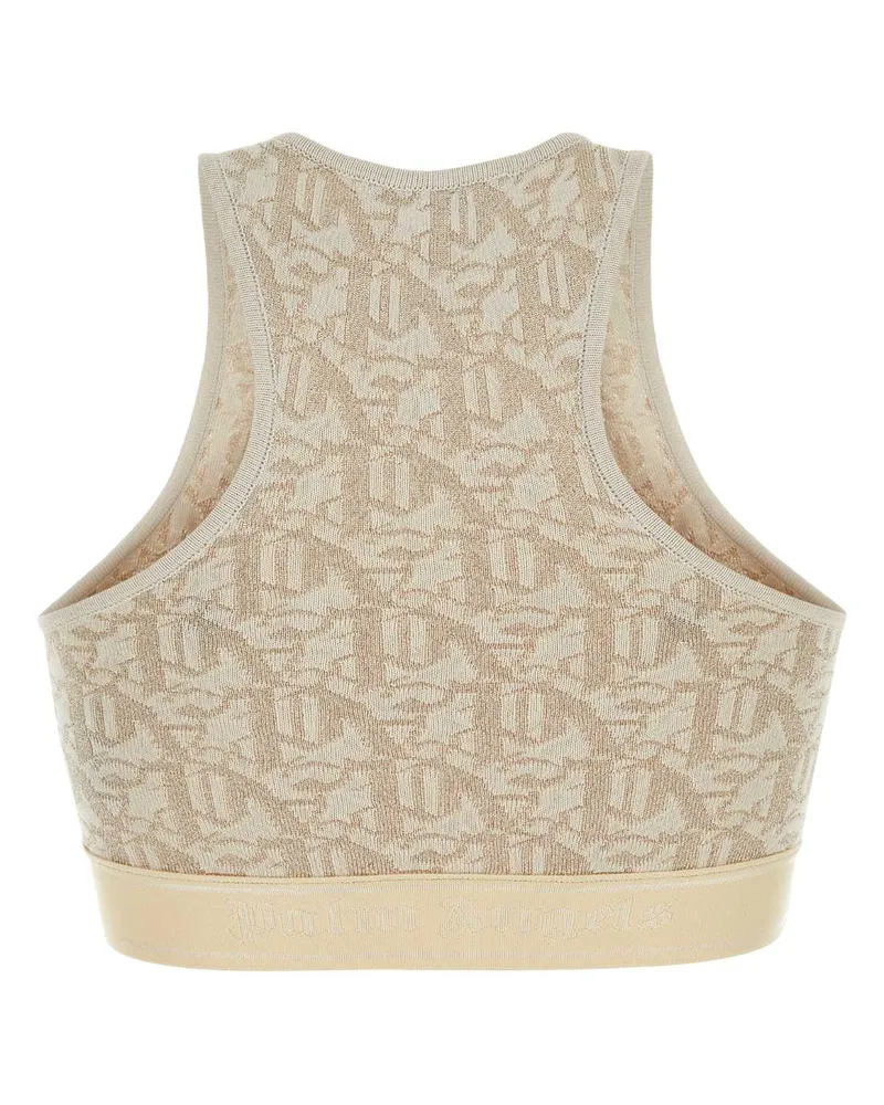 Palm Angels Offwhitebei Sweater Beige