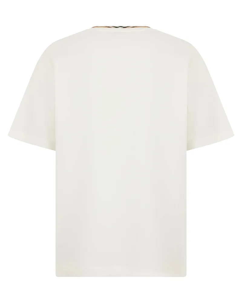 Burberry Men's Short-Sleeve T-Shirt White Cotton T-Shirts And Polos White