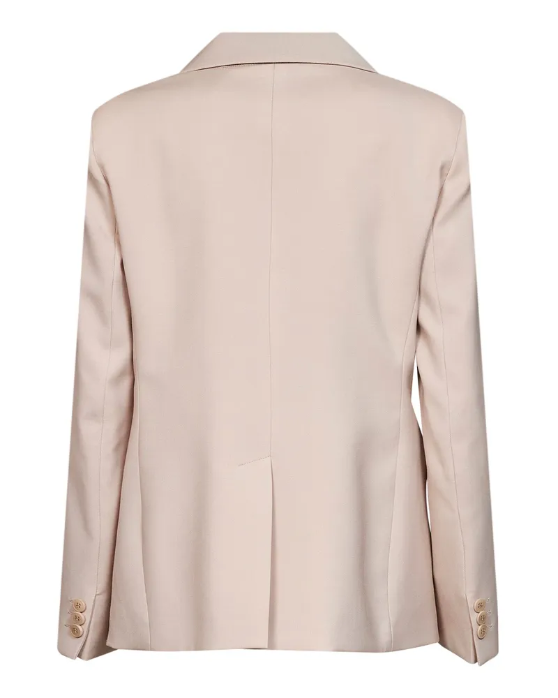Max Mara Women's Blazer Wkdlamine Blush Wool Pink Virgin Jacket Pink