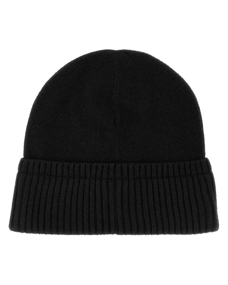 Moncler HAT Virgin Wool Blend Beanie — Black Black