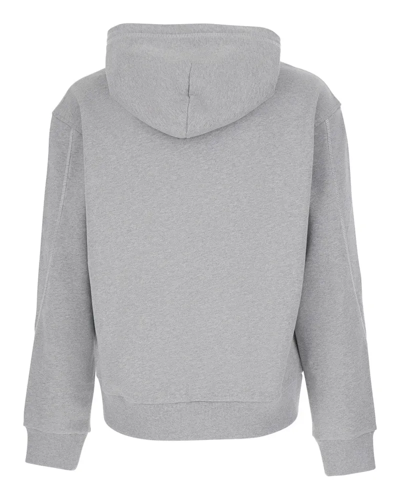 Givenchy Men's Hooded Sweatshirt Grey Cotton Sweatshirts Sweater Gray