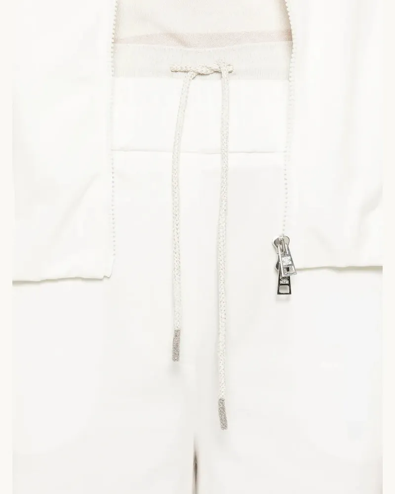 PANICALE Cashmere Women's Drawstring Wide-Leg Trousers Ss26 W 