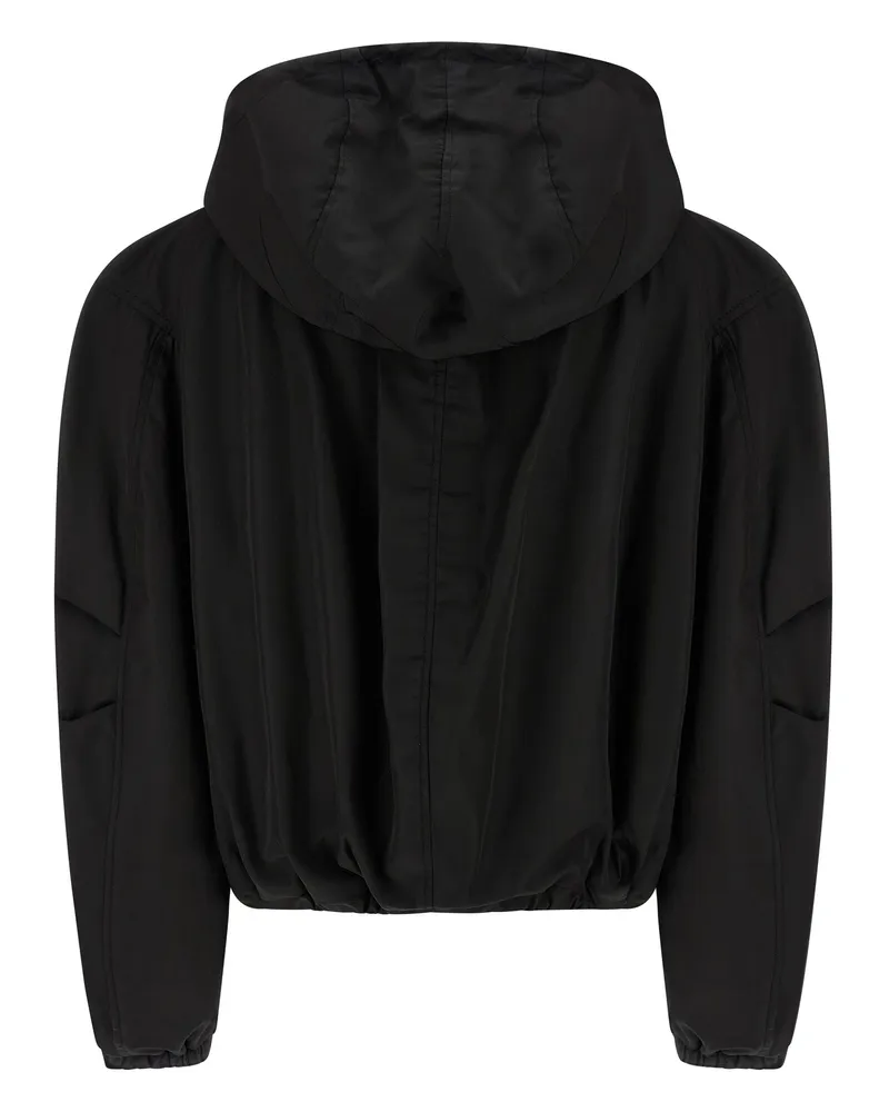 ATTICO Women's Black Polyamide Bomber Clothing Black