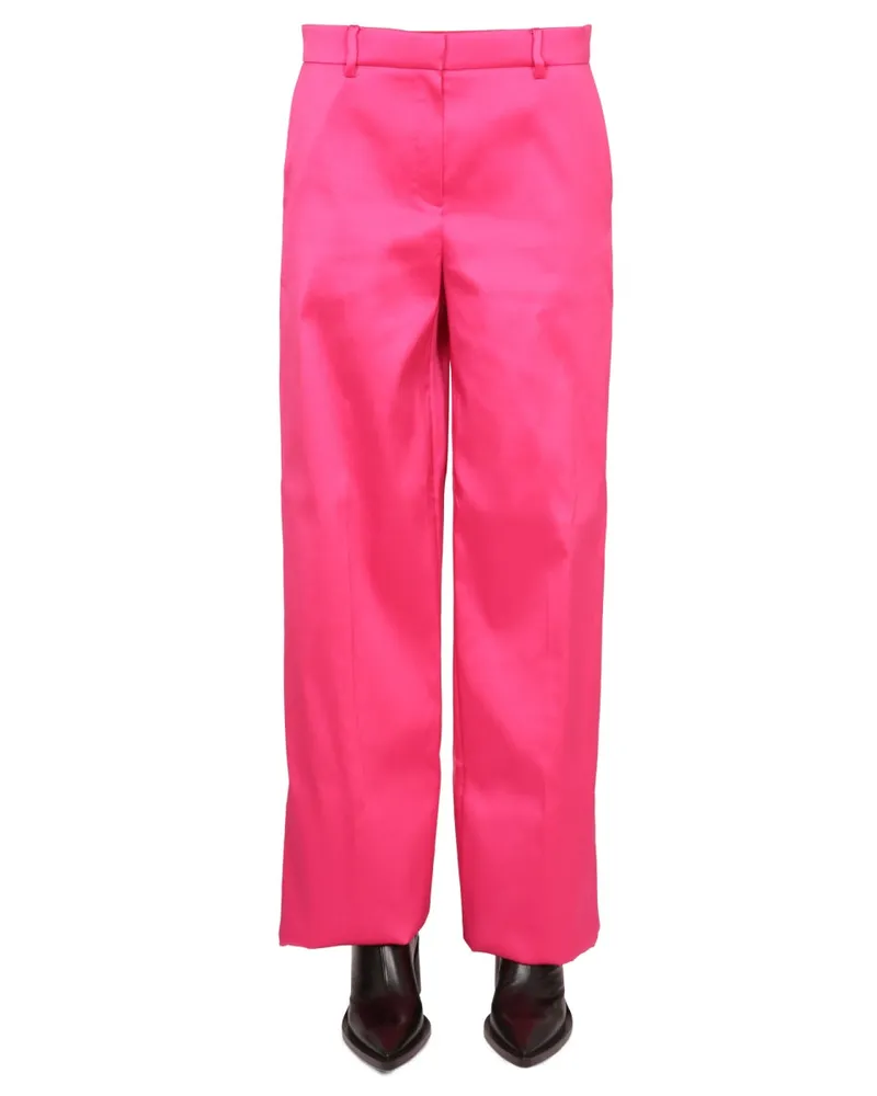 Magda Butrym Wide-Leg Trousers — Pink Pink