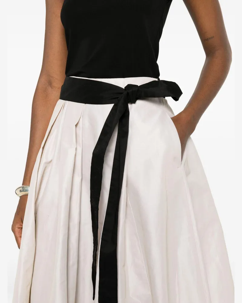 Max Mara Women's Skirt Baschi Natural Cotton Beige