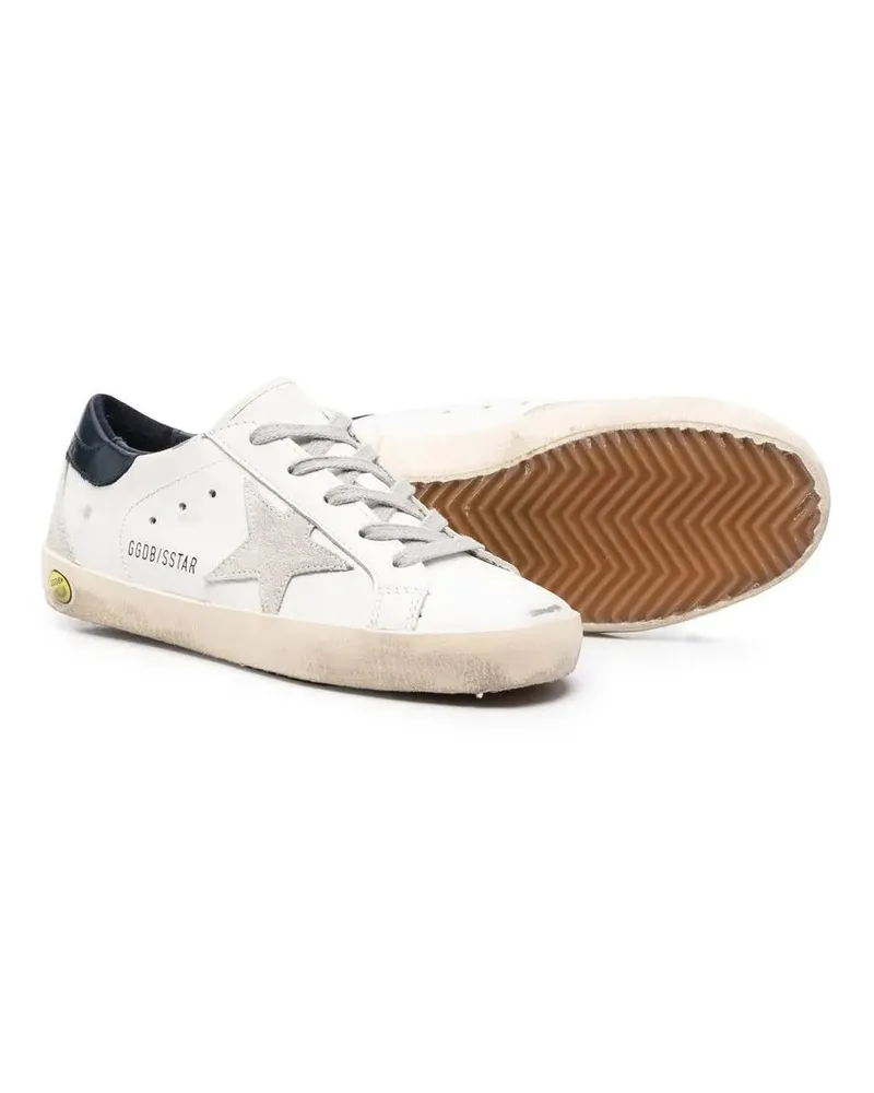 Golden Goose Kids' Superstar Lace-Up Trainers Ss26 Ch White