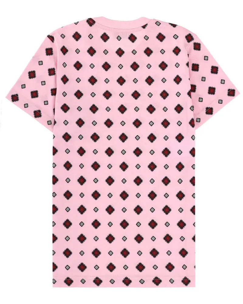 Moschino Printed Cotton T-Shirt — Pink Pink