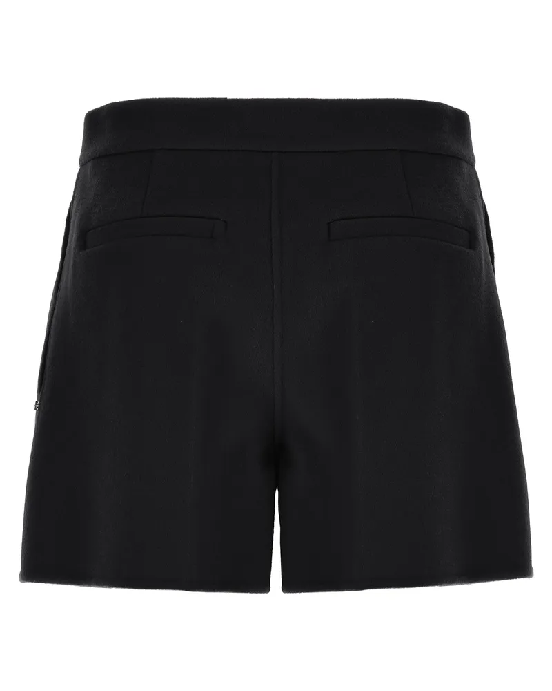 SPORTMAX Women's Black Virgin Wool Bermuda Shorts Black
