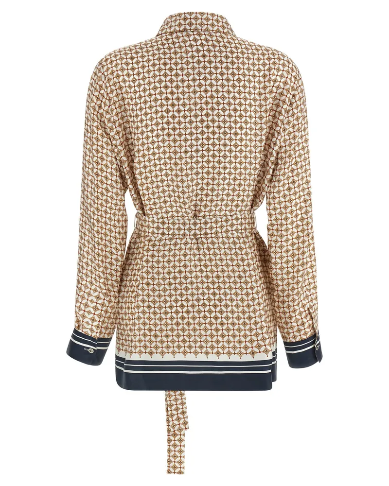 Max Mara Women's Brown Silk Blouse Brown