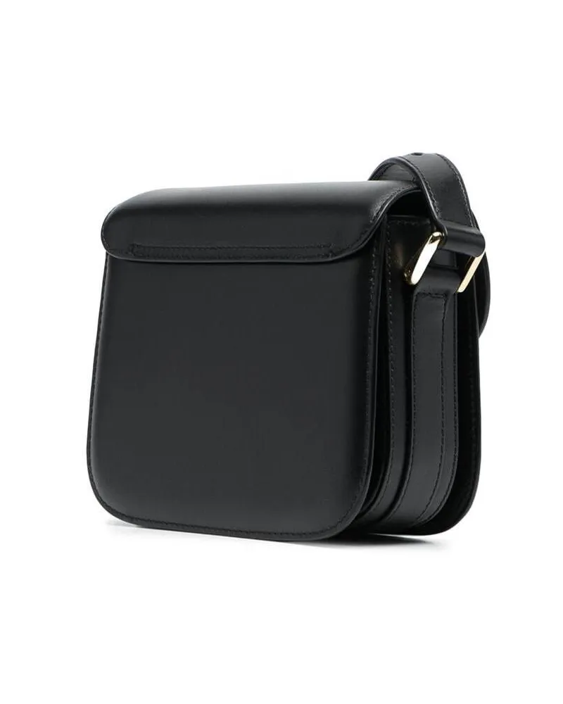 A.P.C. Women's Mini Crossbody Bag Grace Black Leather Cow Shoulder Black