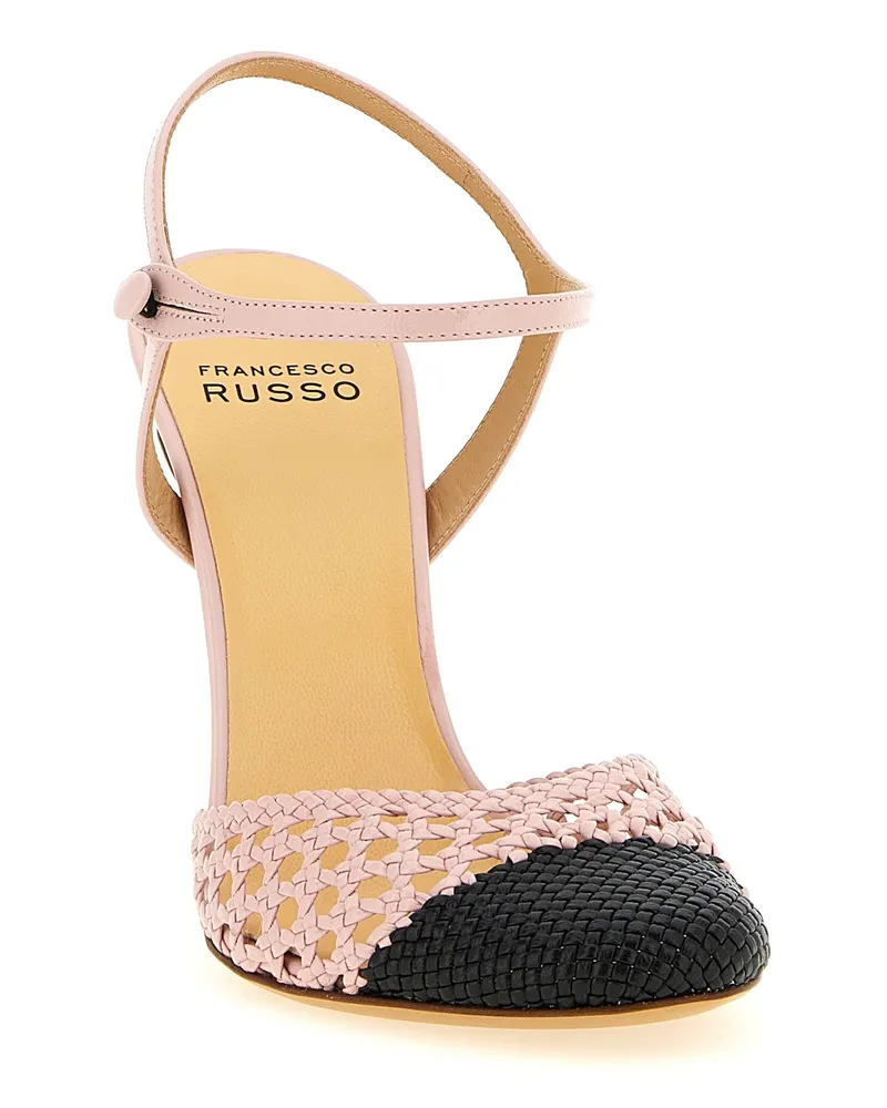 Francesco Russo Women's Multicolor Goatskin High Heel Pumps Pink