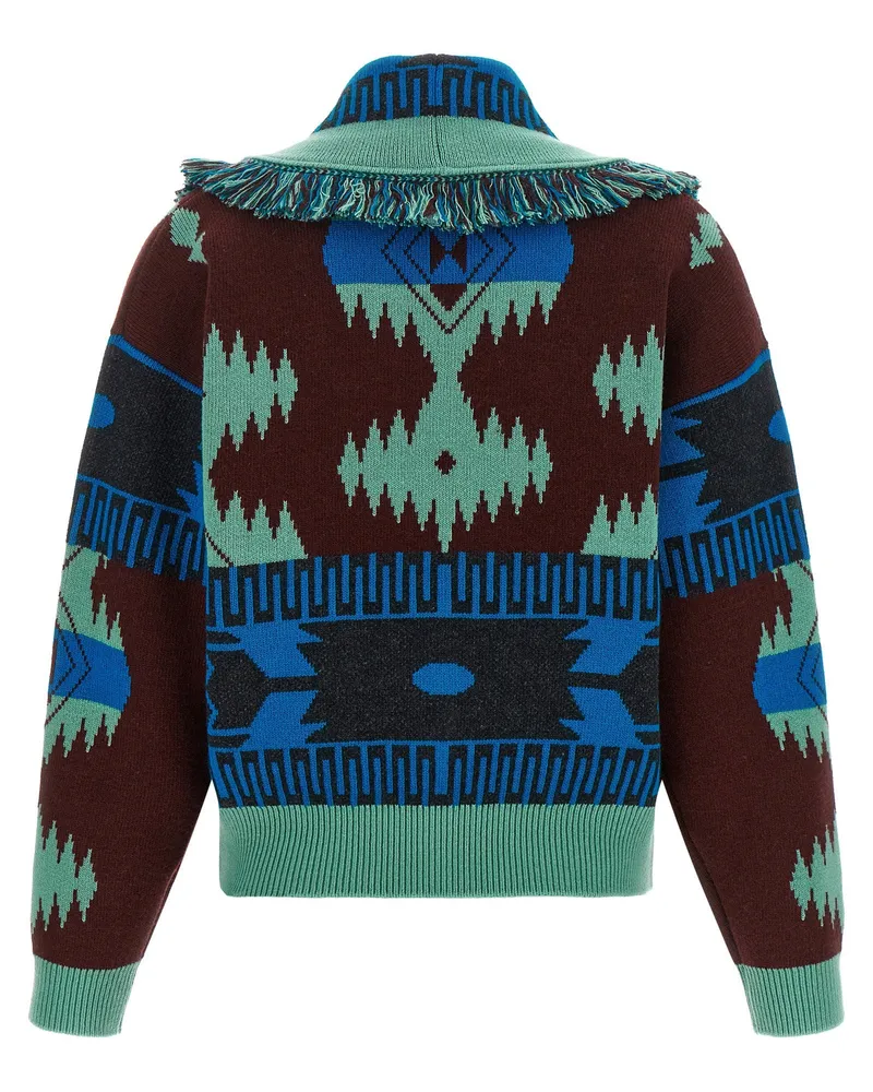 Alanui Icon Cardigan — Blue Blue