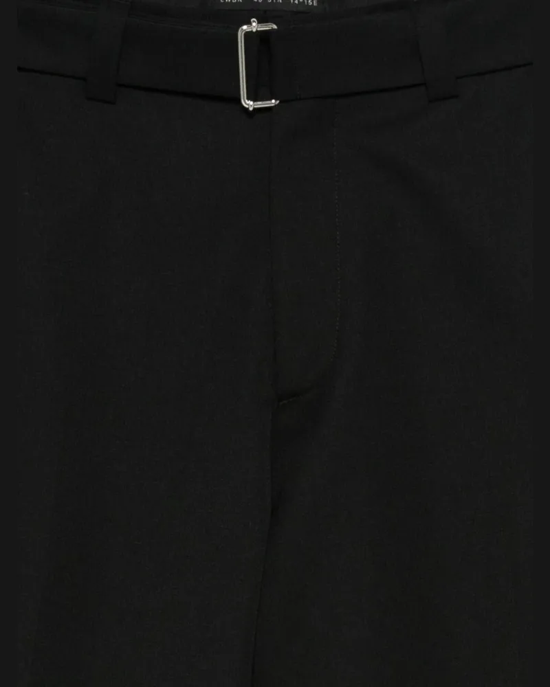 Low Brand Men's Trousers Virgin Wool Black Polyester Black