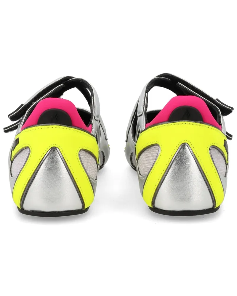 ATTICO Ballerina Floor01 Flat — Silver Silver