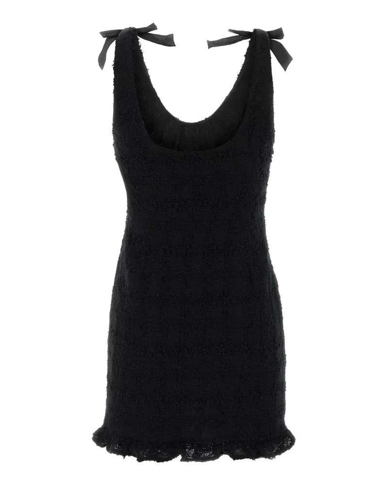 Alessandra Rich Women's Black Bouclã© Mini Dress Abiti Black
