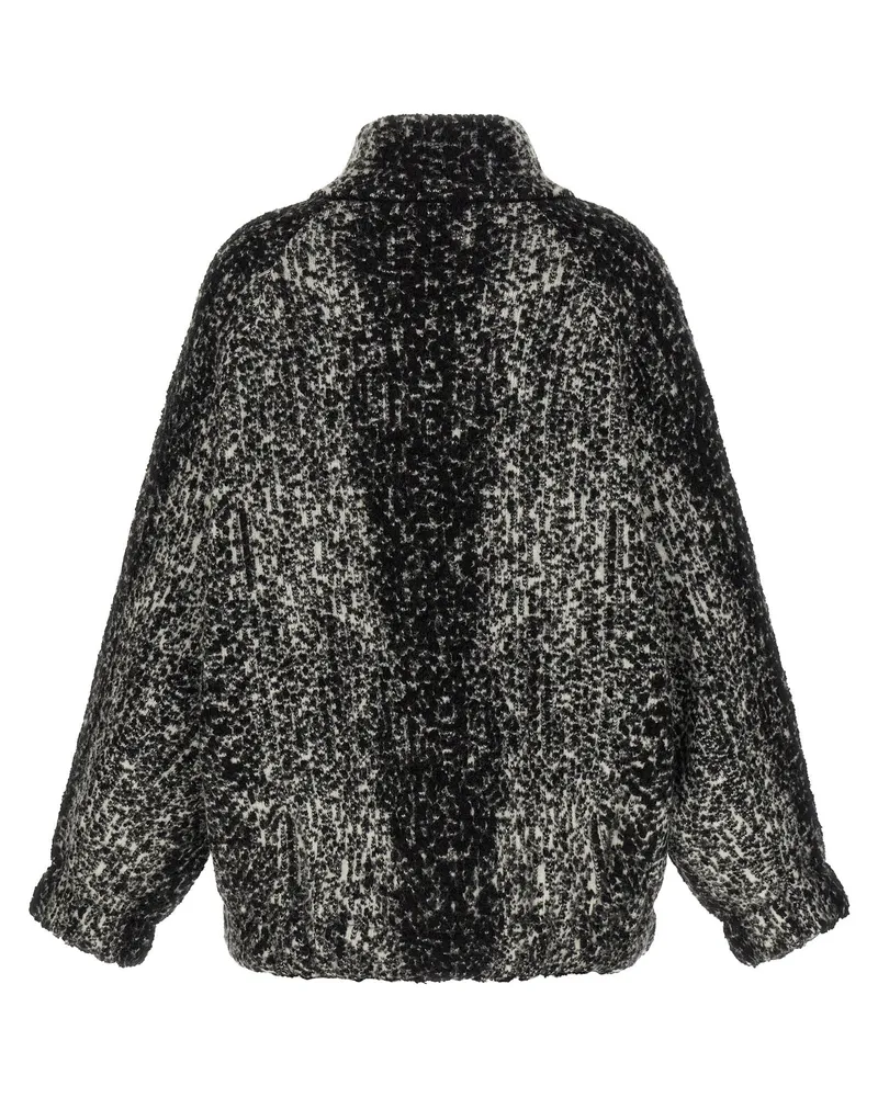 NUDE Wool Blend Bouclé Jacket — Black Black