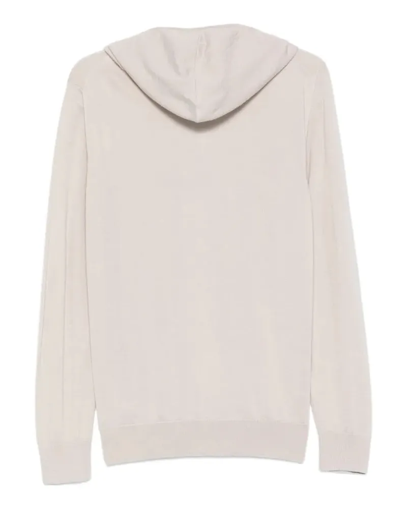 Eleventy Men Zip-Up Hoodie Ss26 M Beige