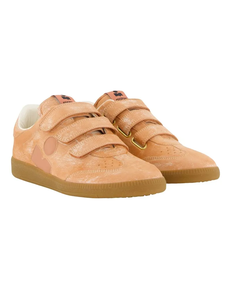 Isabel Marant Women's Beth Sneakers -  Leather Beige Goatskin Shoes Beige