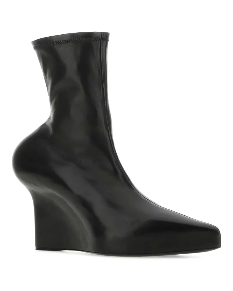 Givenchy Women's Black Nappa Leather Ankle Boots 001 Stivali Black