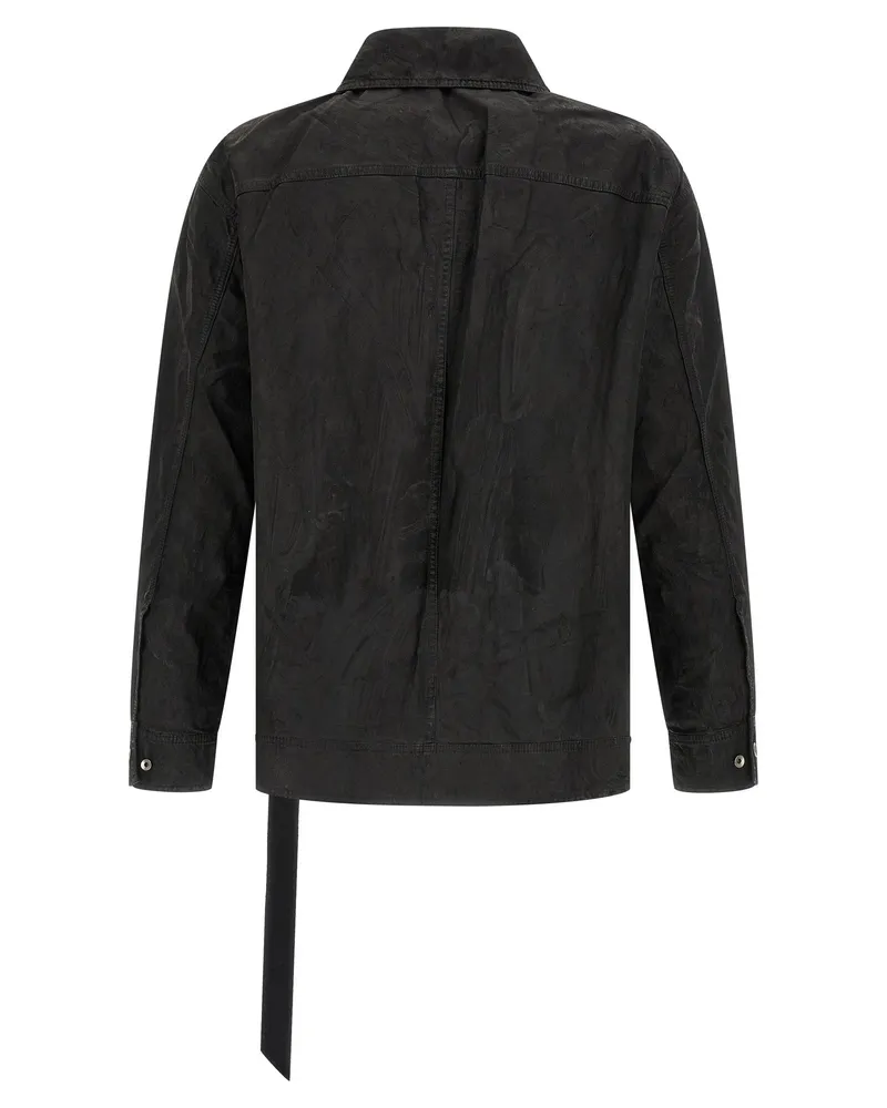 DRKSHDW by Rick Owens Jumbo Worker Jacket — Black Black