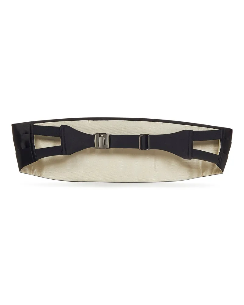 Tom Ford Men Cummerbund Black Silk Accessory Black
