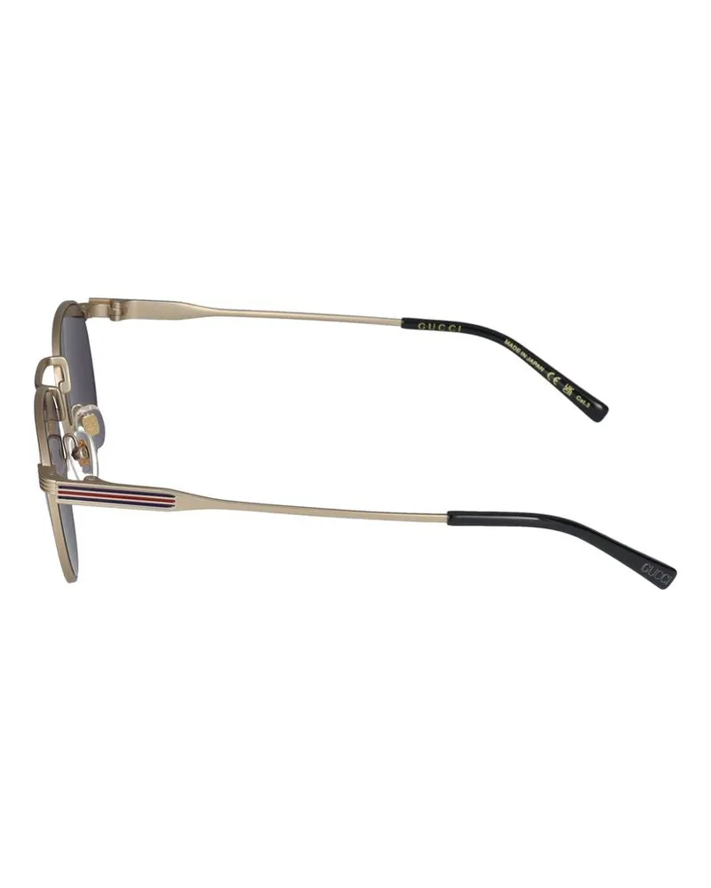 Gucci Men's Sunglasses  Gg1875s 003 Gold Grey 21-145 Metal Gold
