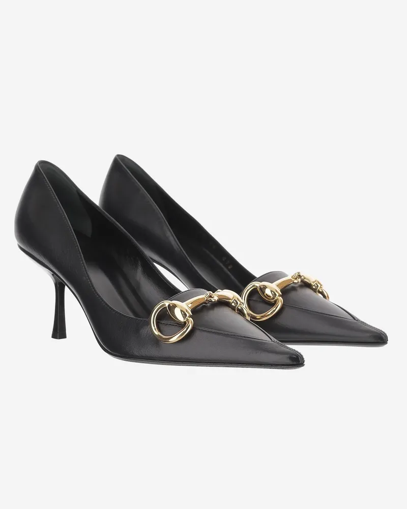Gucci Women's Leather Pumps Boulevard Black Black