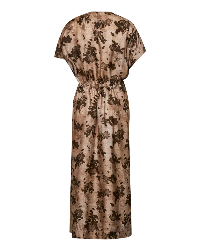 Uma Wang Women's Maxi Dress Moulay Acre Beige Viscose Beige