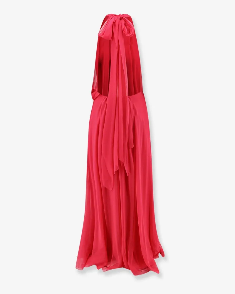 Alberta Ferretti Women's Long Silk Dress Pink Pink