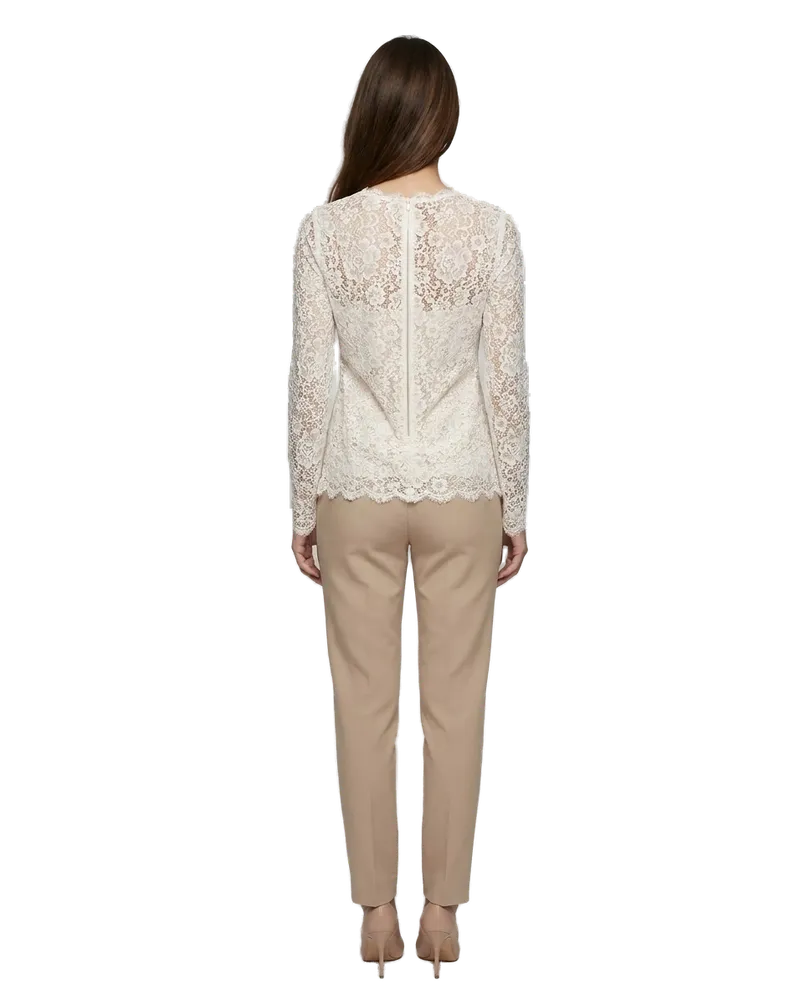 Dolce & Gabbana Women's Cream Cotton Shirt Cream