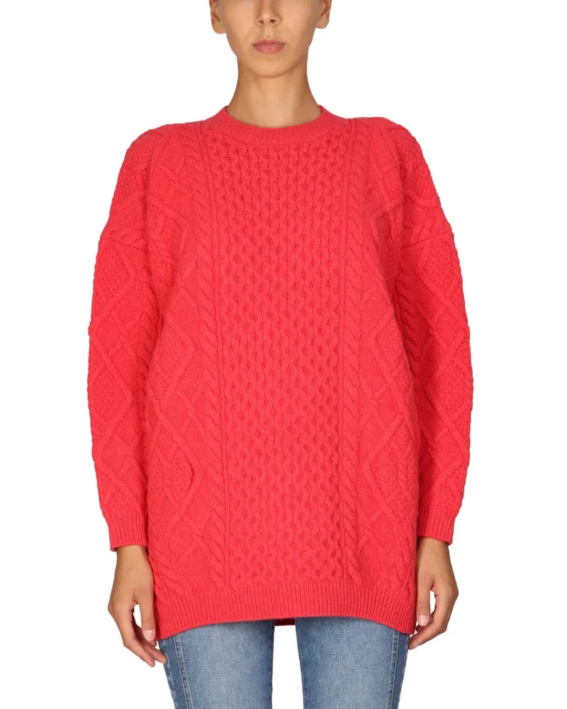 Stella McCartney Virgin Wool Crew Neck Sweater — Red Red