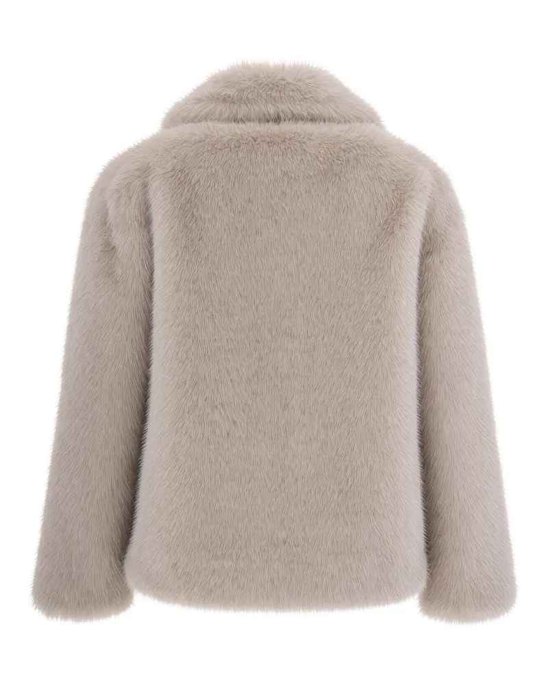 Max Mara Faux-Fur Jacket — Beige Beige
