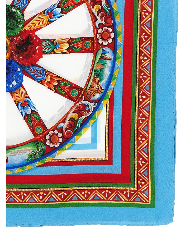 Dolce & Gabbana Carretto Scarf — Blue Blue