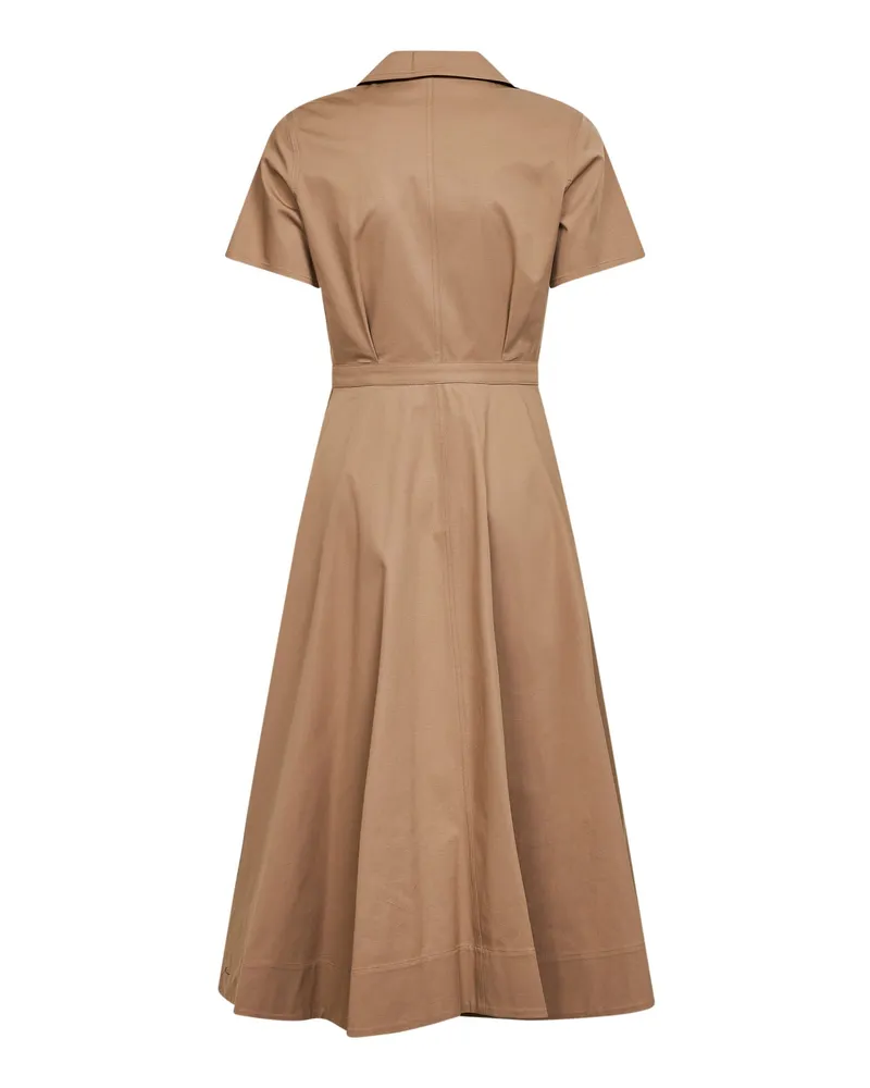 Blanca Women's Midi Shirt Dress Alga Camel Cotton Camel