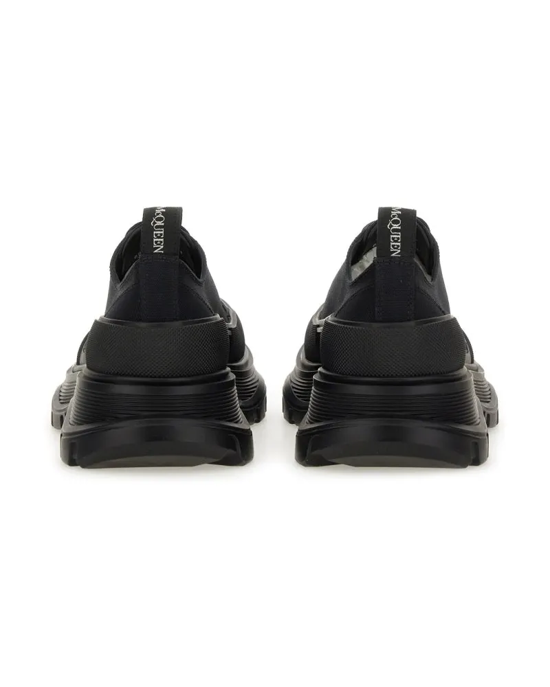 Alexander McQueen Tread Slick Sneaker — Black Black