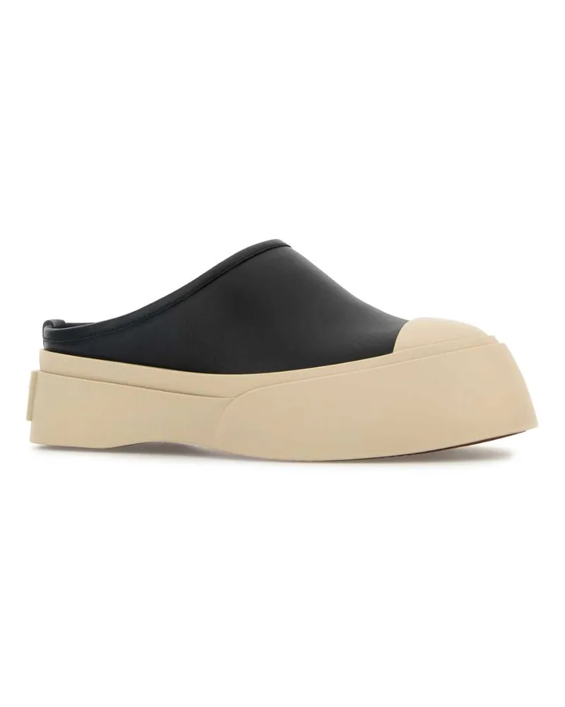 Marni Women's Black Leather Pablo Slippers Black