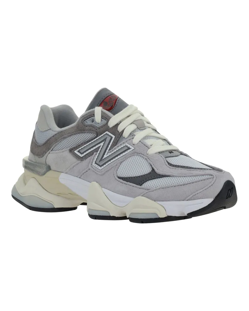 New Balance Unisex 9060 Sneakers Grey Polyester; Racoon; Suede Grey