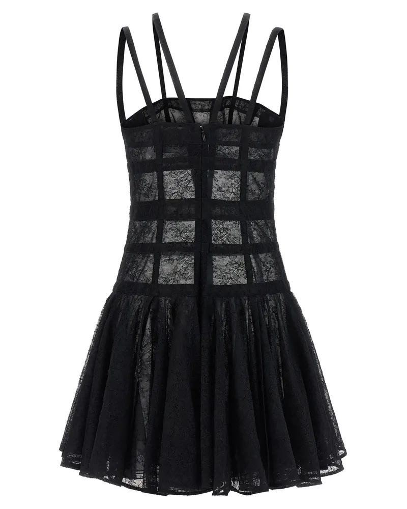 Giovanni Bedin Women's Black Polyamide Short Dress Black