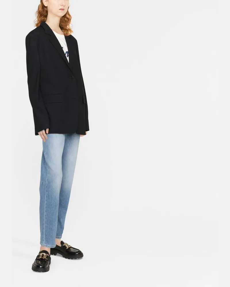Closed Wool Blend Blazer — Black Black