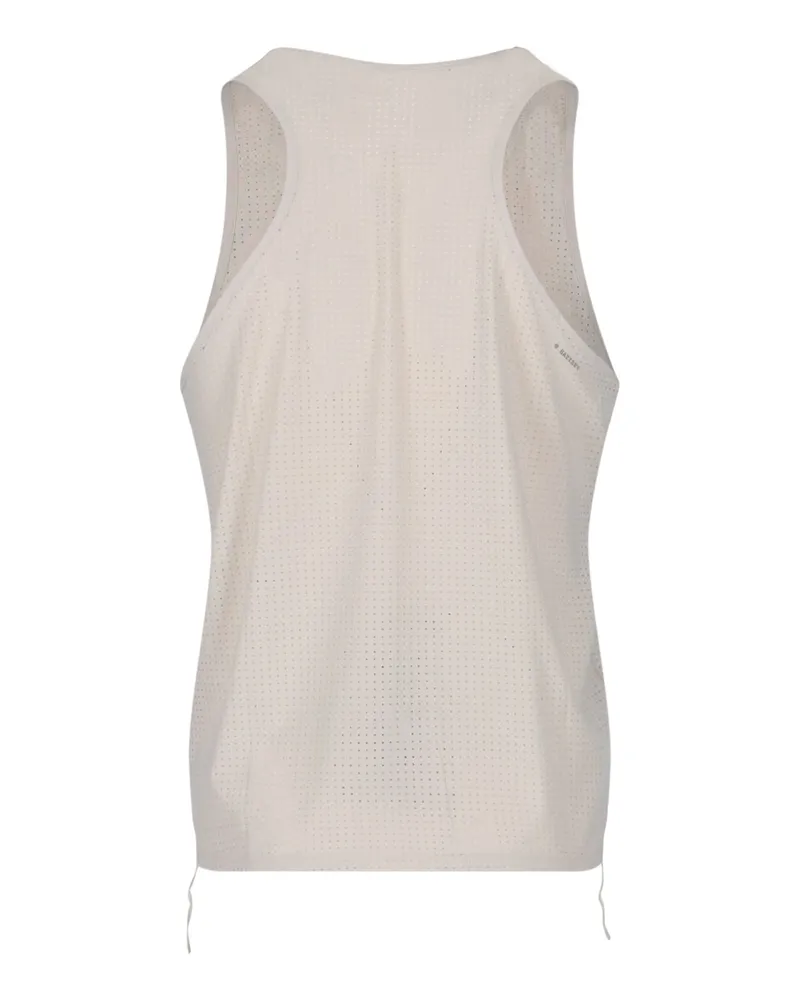 Satisfy Men's Perforated Stretch Tank Top White Polyamide Elastane Tops White