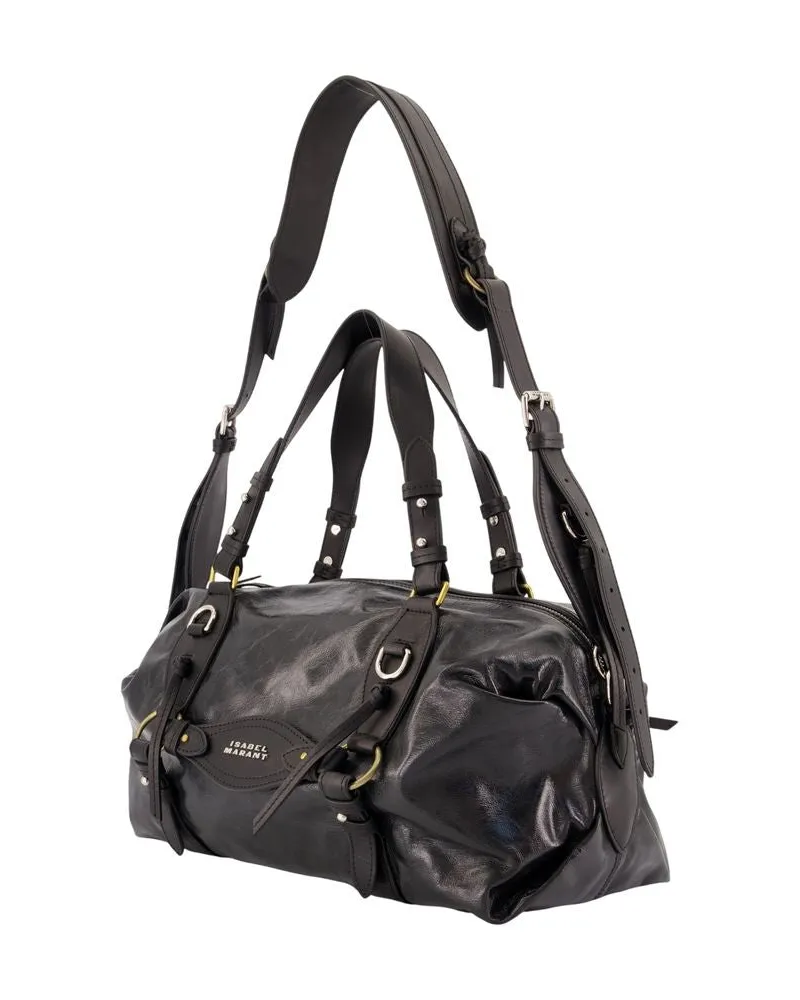 Isabel Marant Women's Tilpa Handbag -  Leather Black Cowhide Bags Handbags-Purses Black