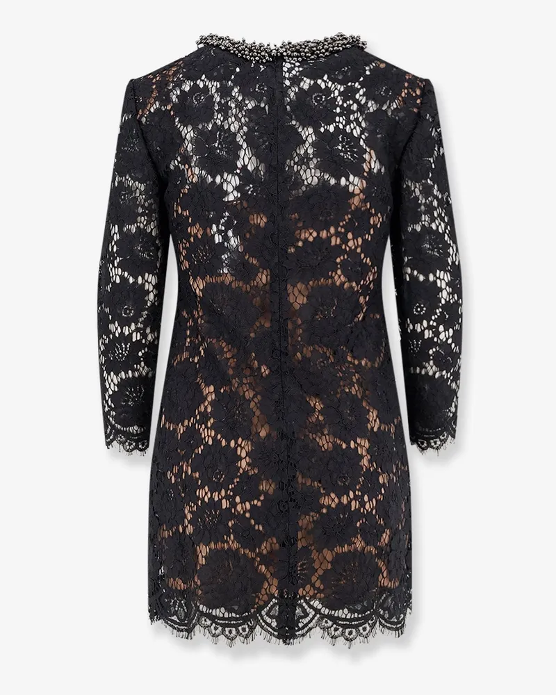 Self-Portrait Women's Lace Mini Dress Black Polyamide Black