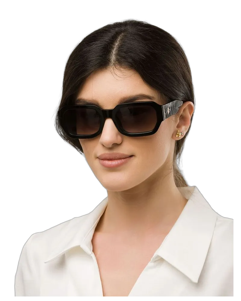 Just Cavalli Unisex Sunglasses Shiny Black Acetate Black