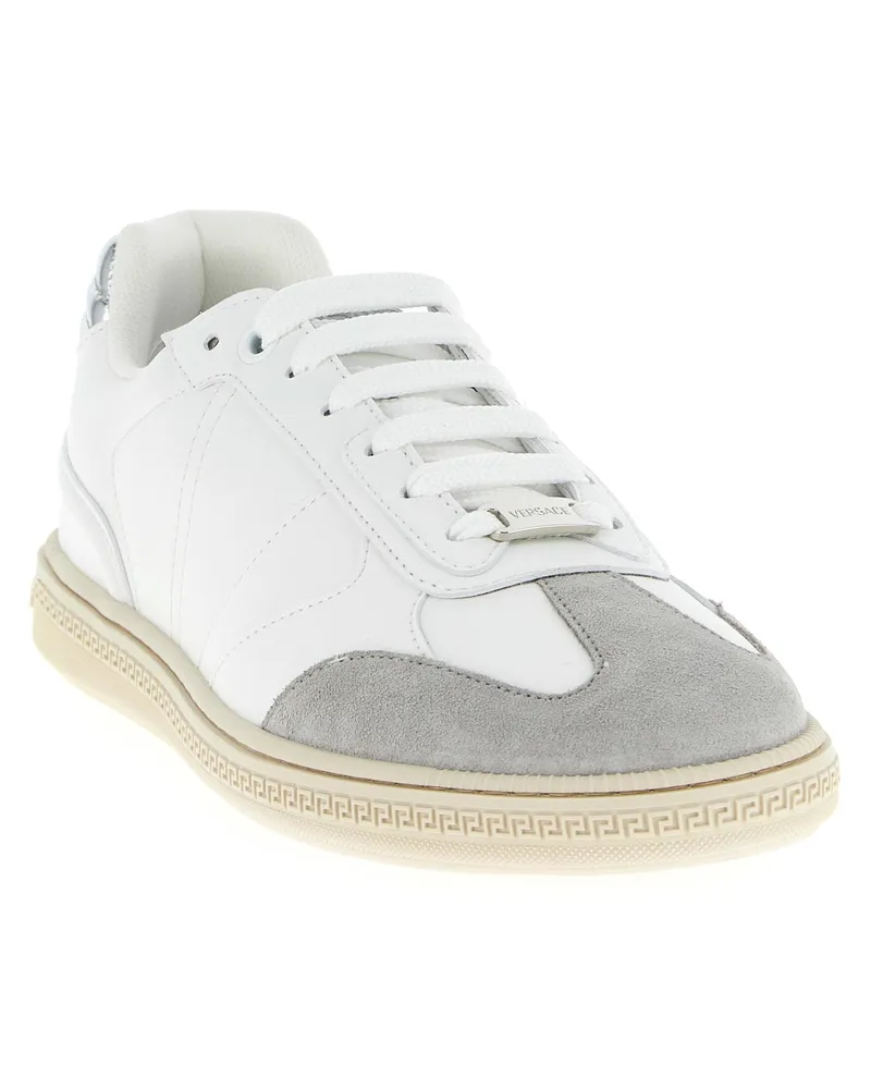 Versace Greca Court Sneaker — white White